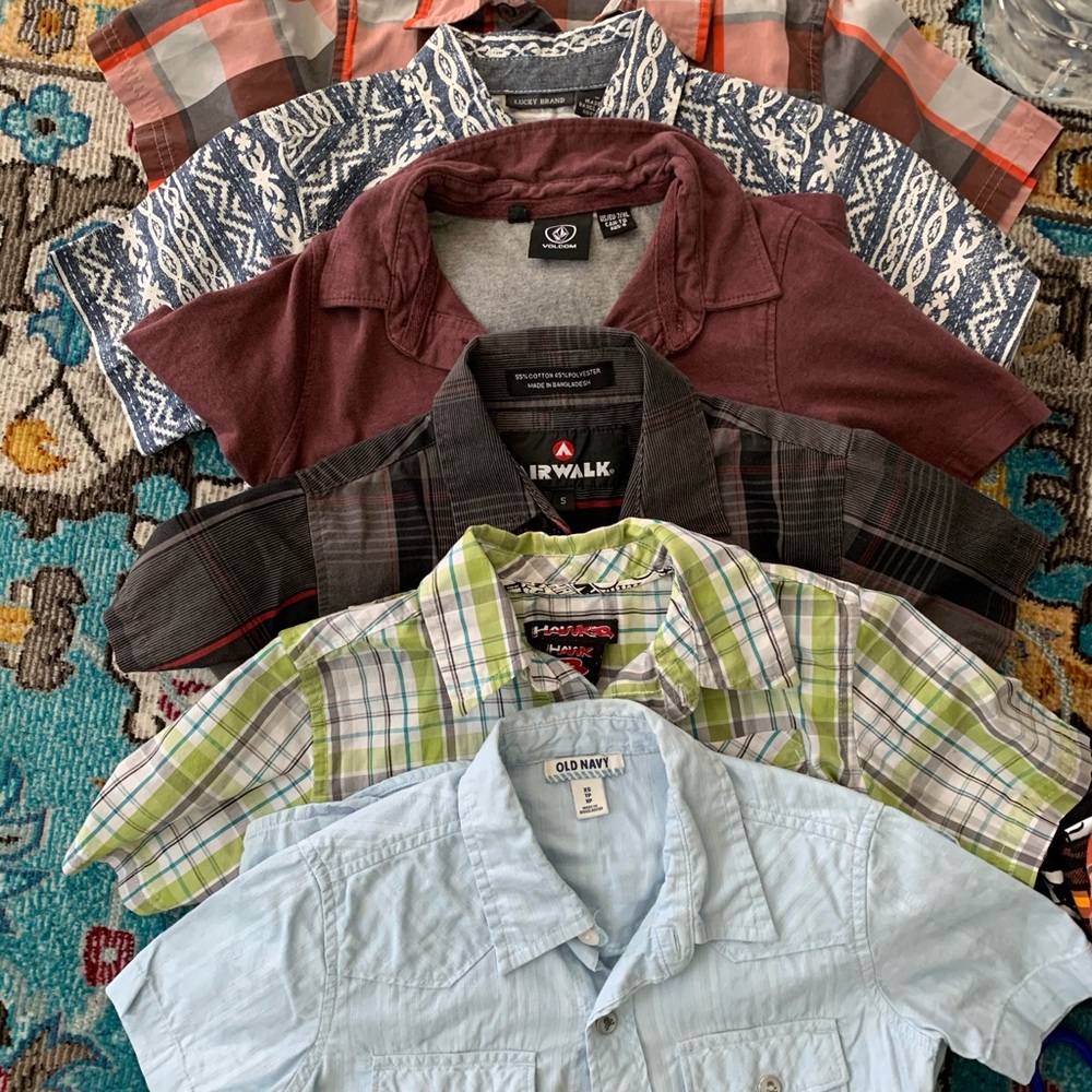 Little boys collared shirts. All size sm/5